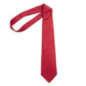 PIERRE CARDIN wide red silk neck tie